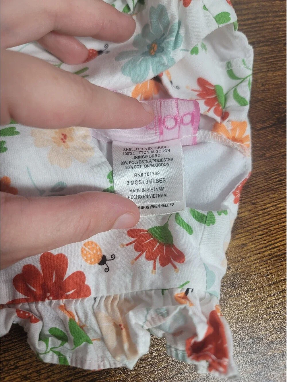 Goodlad Baby Floral Romper 3 Months